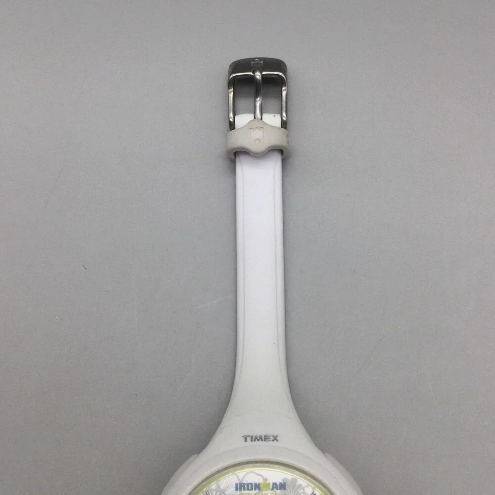 Timex Ironman Triathlon Indiglo Womens Watch 34mm Digital White New Battery